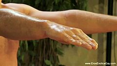 Intense emotions build during this gay anal massage session with passionate assfucking lovers