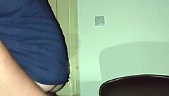 A bearded man masturbates before going to sleep
