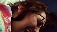 Russian amateur stepsister called whore, fucked on New Year's Eve.