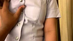 leaked nurse gets fucked hard, beautiful pussy squirts a lot