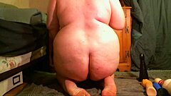 Fat BBW Whore Self-Fucks Her Gaping Ass