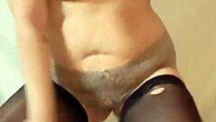 Sensual Blonde Dances In Crotchless Panties