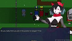 Babe With Silver Hair Has Sex In Anime Cosplay Hentai Game Part 4