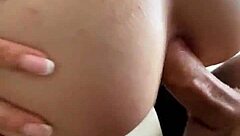 Feeling the Emotion as Latina Virgin Rides to Anal Creampie