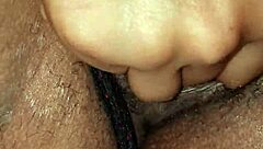 Caribbean woman enjoys wet panties sensation