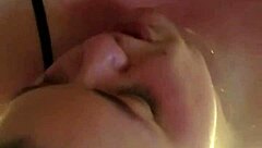 wife puts on a show with toys and dildo for gay bbw solo