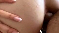 Feeling the Emotion as Latina Virgin Rides to Anal Creampie