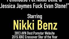 Nikki Benz Rips Clothes For Big Ass Oral Fucking 3some!