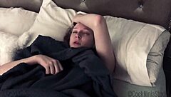 Step sister caught masturbating with step mom's toys by step brother