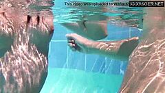 Minnie Manga and Eduard Get Wet in Pool