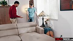 Sexy Milf Nanny With Big Ass Riley Jacobs Got Stuck And Fucked During The House Cleaning