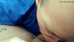 My husband gives me a blow job in a motel room before we leave