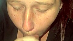 Intense Quick Blowjob With Blue Eyes
