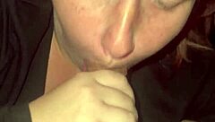 Intense Quick Blowjob With Blue Eyes