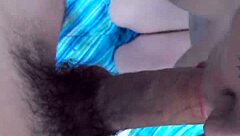 Phatcat is fucking hard in the woods, bent over and everything!