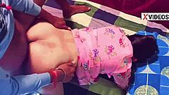 Slim desi girl bent over for hard creampie