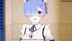 Rem Boobjob Sucking And Fucking Big Boobs Maid Re Zero