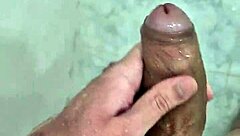 Brazilian Guy Cums in the Shower