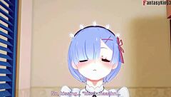 Rem Boobjob Sucking And Fucking Big Boobs Maid Re Zero
