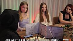 D&D Little 18+ Big Porn Adventure With Redhead In Intense Face Fucking