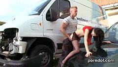 Glamorous Girl Seduced and Taken by Her Fellow Lover