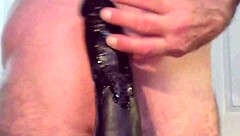 feeling intense pleasure from big dildos
