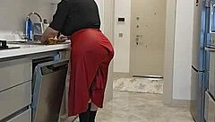 My stepmother caught me staring at her buttocks