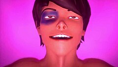 Oily babe gets pussy pounded at beach, 3d animation with rimjob and creampie