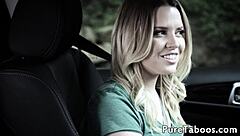 Teen 18+ Seduces Instructor with Wet Pussy for Driving Licence