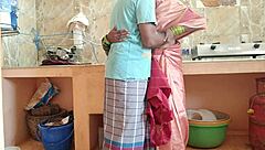 Hidden cam captures hardcore kitchen threesome with aunt