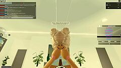 Big Black Cock Fucks Blonde Bitch Doggy Style In Roblox Porn