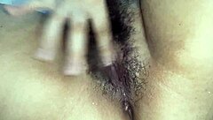 Babe makes tight pussy wet