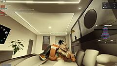 Big Black Cock Fucks Blonde Bitch Doggy Style In Roblox Porn