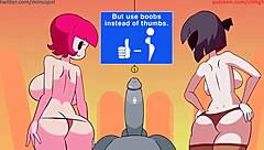 GROUP SEX COMPETITION ANIMATION WITH BIG TITS AND CUM FACIAL