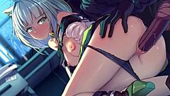 Kaltsit in 2d hentai anime style