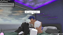 rough anal riding with furry pet!