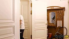 Shame4k boy follows mature blonde to the shower room and fucks her shaved pussy hard