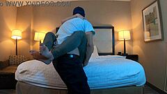 Kissing a hot 20-year-old woman