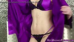 Masseuse Handles Big Black Cock With Jizz