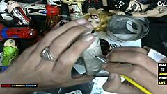 its time to finish painting the little grey alien with my dildo