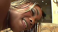 Sexy Dark Skin Mouse Cleanses Two Tails Double Penetration Threesome Boobs Cum Big Ass Cumshot