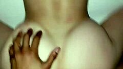 White girlfriend fucks bbc doggystyle while sharing with friend