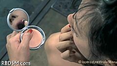 European beauty gets dominated and serviced by a well-endowed man