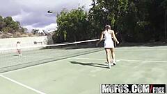 Sara luvv cam sucks cock in pov tennis lesson