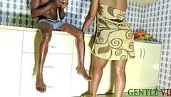 A nigerian woman screams please fuck me harder bent over monster cock