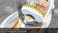 housewife explores outdoor adventures with toys in anime game