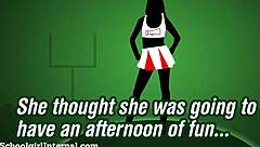Cheerleader's accidental creampie leads to pregnancy