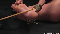 Big Ass and Tits Slave Gets Tied Up, Spanked, Gagged, and Fucked Hardcore