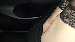 Picked up club girl to show charms in car