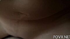 Erected Pecker for a Shaved Vagina in Rough Teen Couple Sex